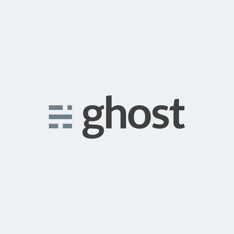 The logo for the Ghost blogging platform, circa 2015