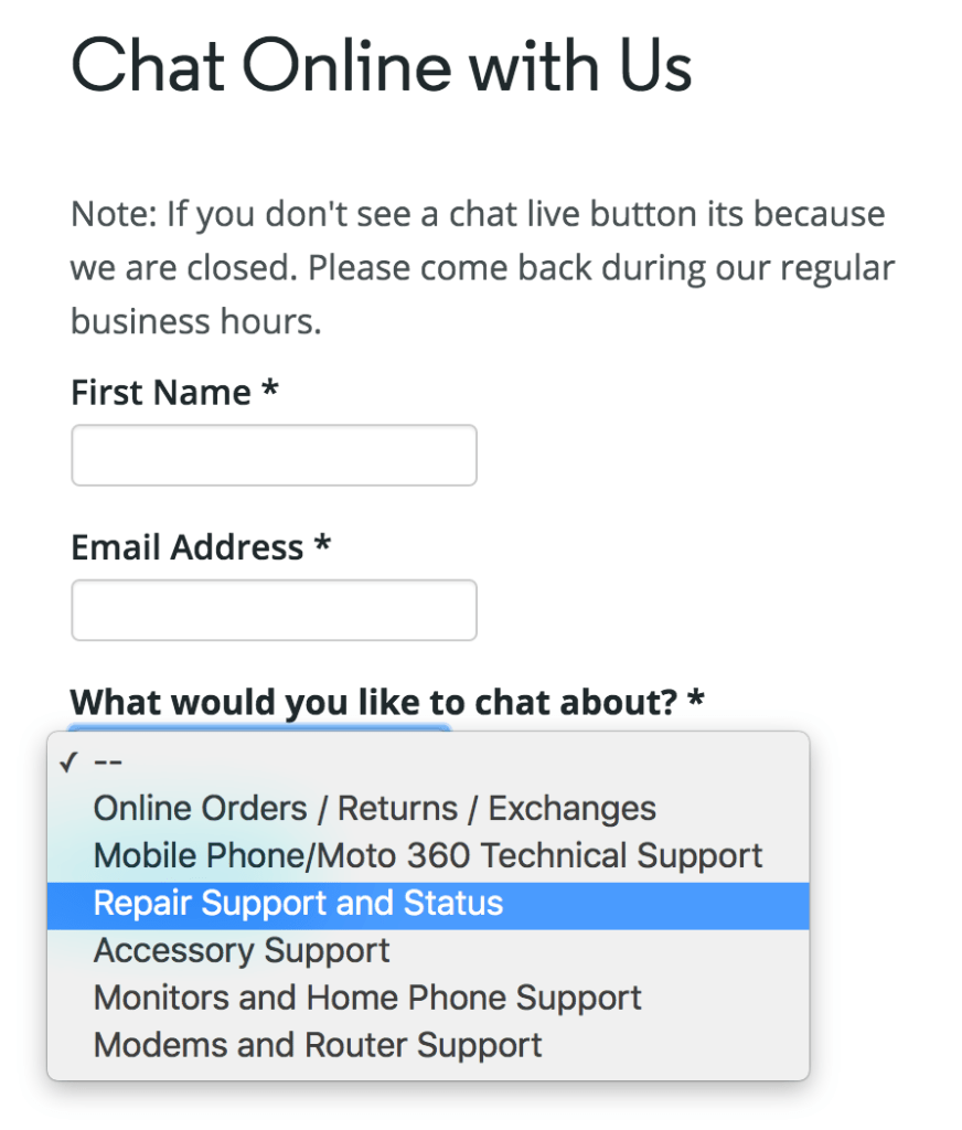 Motorola Customer Support Options